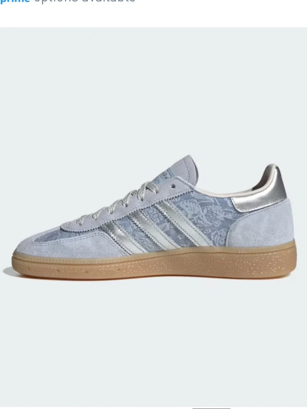 adidas x Liberty London Handball Spezial Crystal Sky / Silver Metallic - Picture 5 of 12